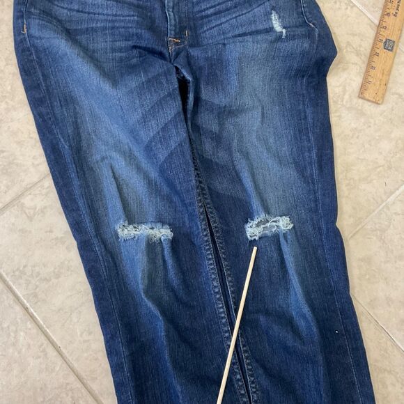 Hudson Jeans Womens 30 Bacara Straight Crop Mid Rise Light Wash Denim distressed - Picture 15 of 16